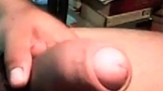 LATINO WITH THICK FAT UNCUT COCK CUMS THICK LOAD