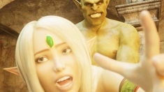 3D Elf Princesses Fucked by Orcs!