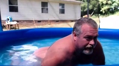 Naked Pool Dad