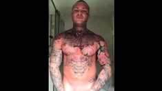 Tattoed guy and huge cock 3