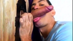 some glory hole bj cumshots