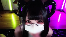 Great close up in japanese teen blowjob pov