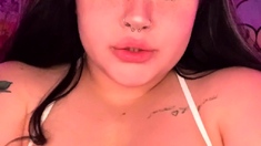 Big boobs milf masturbates with her dildo