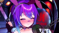Hentai redhead gives blowjob and having sex