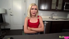 Hot Blonde Teen Beach Blowjob