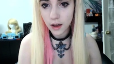 Blonde Teen Solo Masturbating On Webcam