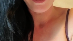 Close up cock jerking solo