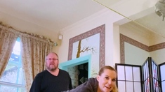 Hardcore fucking on the couch with amateur blonde