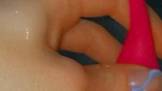 Amateur close up ass toying