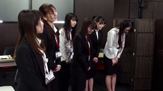 Tokyo hot Japanese group sex creampie