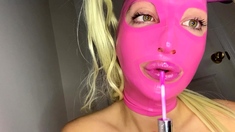 Amateur Blonde Anal 13 inch toy