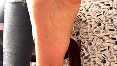 Close up pov view of a dude jerking it