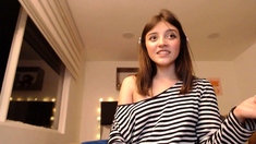 Jessy funny amateur teen brunette toying