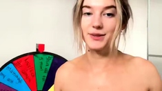 Curly Blonde Teen Records Solo Dildo Masturbation More at