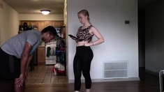 Bunny_n_wolf - A Slender Girl In Tights Punishes A Guy In