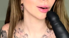 Horny cutie wiggling arse and orbs in her first time