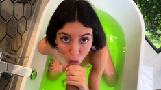 Cum in my stepsis before her date with her boyfriend -