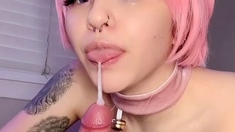 Asian japanese amateur has deep throat