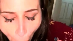 Ashley Adams giving me sloppy toppy like it’s her Job