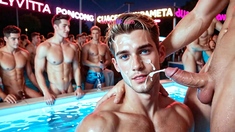 Non-stop Muscle Boy Action At Ibiza's Wildest Pool Fiesta