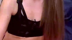 Tattoed Amateur Webcam Girl Hot Dildo Action Masturbation