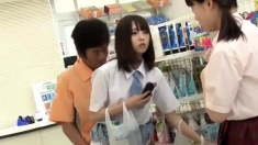 Japanese teen amateur public party