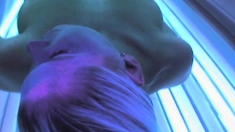 Voyeur webcam nude girl in solarium part24