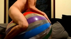 Big inflatable ball humping