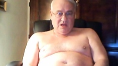 grandpa cum on cam and taste his cum