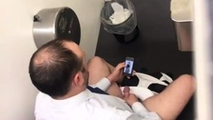 Str8 spy daddy in public toilet part 2