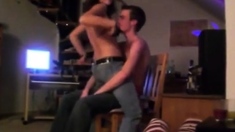 Amateur topless lapdance