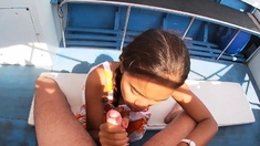 Perverted Asian teen fucked on the boat